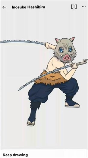 How To Draw raw Inosuke | Inosuke Hashibira Step By Step Drawing #anime #demonslayer