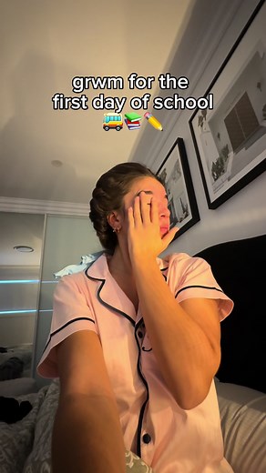 grwm for the first day of school!! #grwm #school #backtoschool #vlog #schoollife