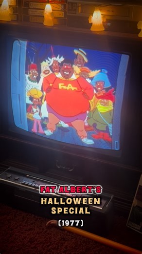 80s Deennice on Instagram: "Fat Albert’s Halloween Special premiered on CBS 48 years ago today on October 24, 1977 🎃 The Junkyard Gang spends Halloween pulling pranks, facing their fears, and learning not to judge people too quickly. Classic Fat Albert heart with spooky fun! I love this one! 👻🍬 . . . #70s #fatalbert #halloween #spookyseason #genx"