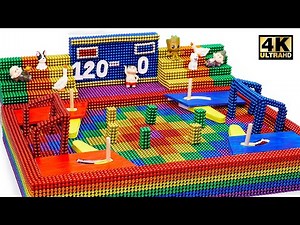 DIY - How To Make Marbles Football Game From Magnetic Balls (Satisfying) | Magnet World Series