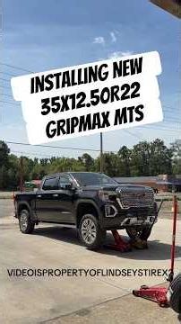 Installing New 35x12.50R22 GripMax MT Tires #lindseystirex2