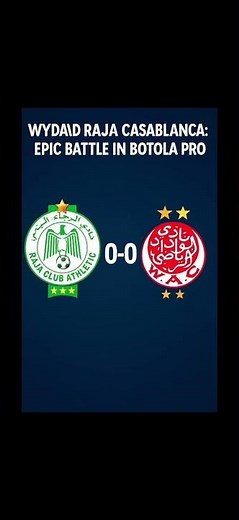 Derbi de Casablanca 2025: Wydad vs Raja 🔥 0-0 con Pura Pasión