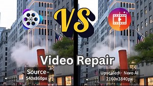 【视频修复对比】Nero AI Video Upscaler VS VideoProc