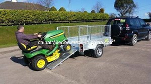 [Hot Item] New Galvanized Single Axle Box Trailers