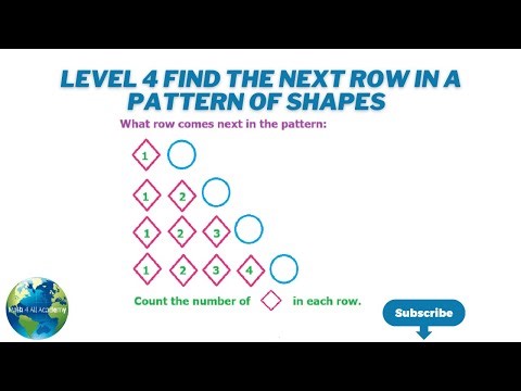 Level 4 Find The Next Row In A Pattern of Shapes