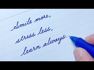 Cursive Writing Quote 01 | Cursive Handwriting Practice | Cursive Letters | How to write in cursive