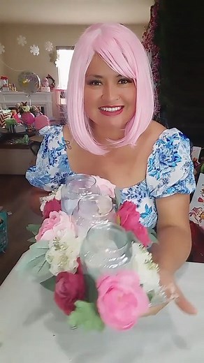 43 reactions | Hello friends! Happy Moday! Sharing This beauty Centerpiece idea using candle holders from @dollartree SHARE LIKE AND COMMENT FOR MORE PROJECTS! #diy #manualidades #homedecor #viralvideo #dollartree #crafts #viralreel | Lola Wreaths | Facebook