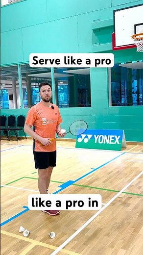 Doubles badminton serve tips