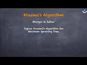 Kruskal's Algorithm | Minimum Spanning Tree | Discrete Mathematics |