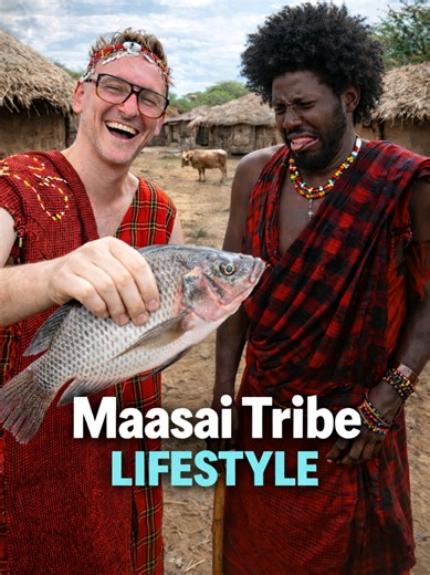 Fish is an insect? 🤷‍♂️ Maasai Tribe, part 1. I have been traveling with a man fromm the Maasai tribe for three weeks already, and I have learned too many interesting things about their lifestyle, so I will make a short series showing you everything. From why they dress the way they do, to the most bizarre family structure you’ve ever heard. Follow @alans_theory for adventures around the world