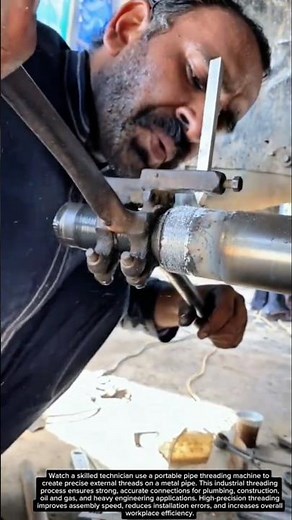 Portable Pipe Threading Machine