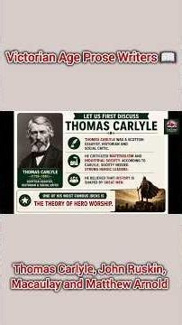 Victorian Prose Writers 📚 | Carlyle, Ruskin, Macaulay & Arnold
