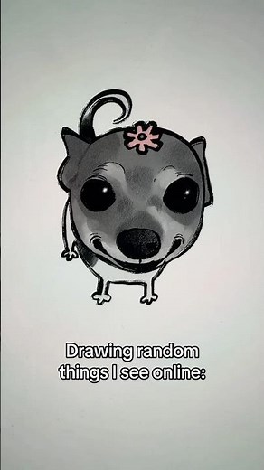 Drawing random things I see online: