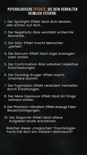 Psychologische Effekte, die dein Verhalten heimlich steuern #shortsfeed #psychologie