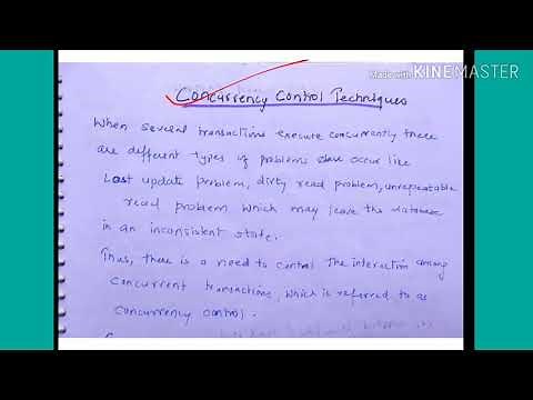 Concurrency control techniques - lecture 161/ DBMS