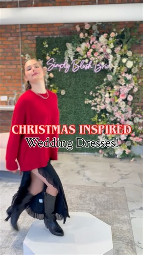 Merry Christmas Eve everyone! ❤️ These Christmas-inspired wedding dresses have stolen our hearts 🤍🎄 We’re obsessed with every single one—and hope you are too! Comment and tell us which one you’d choose. 💍 #weddingdressshopping #christmas #weddingplanning #weddingdresses #ncbridalshop | Simply Blush Bridal