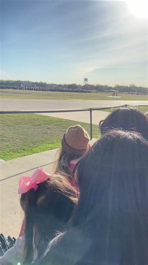 Lined up on the Parade Field for Air Force Graduation