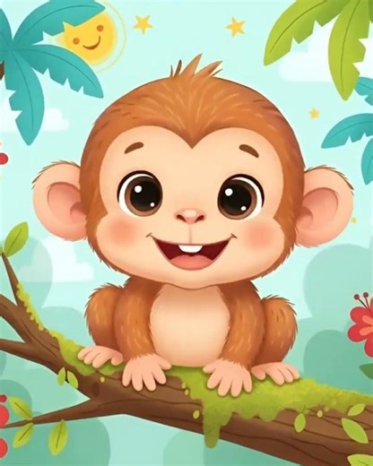 Monkey Song for Kids 🐵 | Animal Sounds | #shortstory