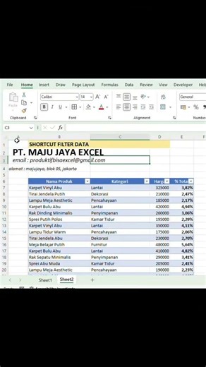 CARA MARGER OTOMATIS DI MICROSOFT EXCEL #belajarexcel