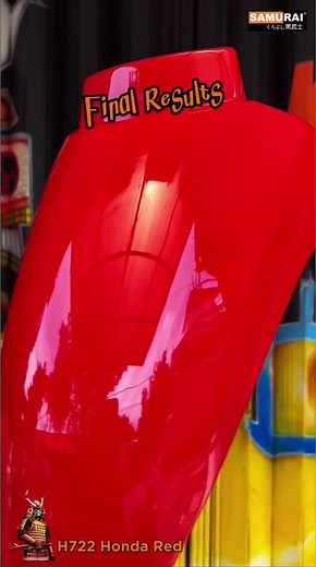 Transforming a Honda Motorcycle with Samurai Red Spray Paint