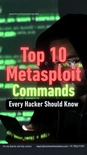 Top 10 Metasploit Commands Every Hacker Should Know #ethicalhacking #cybersecurity