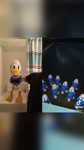 Donald Ducc hates The Smurfs #shorts