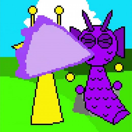 Simon Tickling Accidentally Durple Which Make Fire! #animation #funny #pixelart