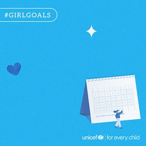 Girls are powerful, they are leading change and advocating for themselves. This #DayOfTheGirl, let’s stand up for girls! Share this image to stand up for #GirlsGoals! Learn more 👉 http://www.unicef.org/girl-goals | U-Report