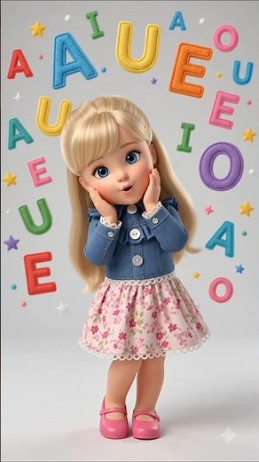 Mengenal Huruf Vokal AIUEO | Lagu Edukasi Anak TK, PAUD, BALITA