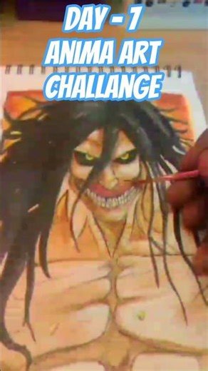 Drawing EREN YEAGER Final Form! 😱🔥 | Attack on Titan #shorts