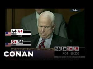 John McCain's Online Poker Fever Is Spreading | CONAN on TBS