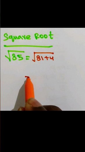 Square root of 85 (short tricks) very easy method #squareroot #mathstrick #mathematics