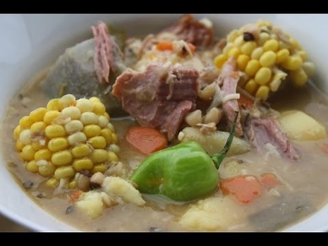 Smoked Turkey Soup Caribbean Style.