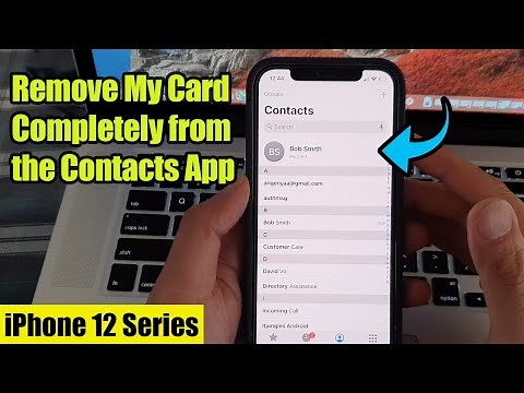 iPhone 12: How to Remove My Card Completely from the Contacts App