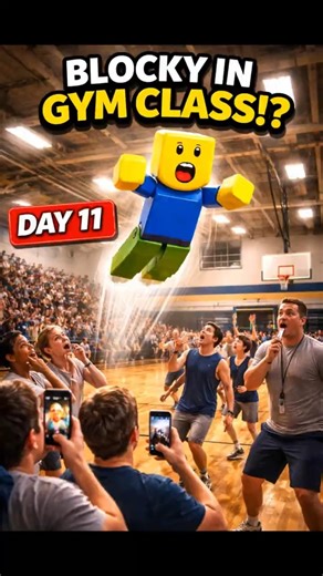 Blocky Had Gym Class and ...... #Blocky #roblox #robloxedits #shortstory #robloxshorts #shortsviral