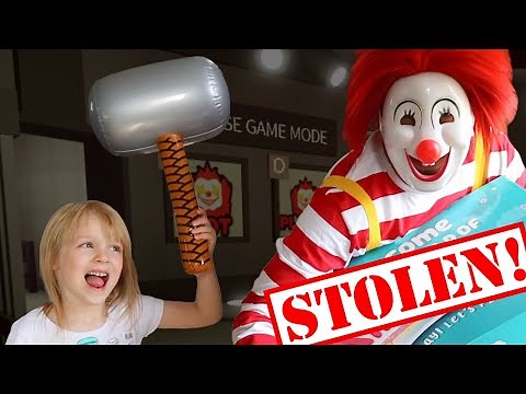 Roblox Ronald in Real Life Scavenger Hunt at My PB and J House! Ronald STOLE our Kindi Kids!