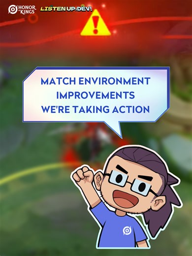 🚨 In-match real-time Detection System——Coming Soon! 🚨 Engaging in violations during a match? The system will detect and issue real-time warnings ⚠️ Ignore the alert and seriously disrupt other players’ experience, you may face strict post-match penalties 👀 We’ll continue optimizing the system to create a fairer and more enjoyable battlefield for everyone 💪 A harmonious game environment starts with all of us 💙 #honorofkings #matchenvironment #hokmatchviolation