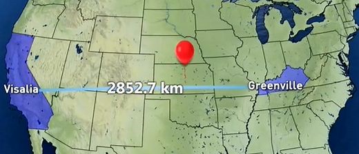 Balloon supposedly floats 3000 km cross-country in just one day - The Weather Network