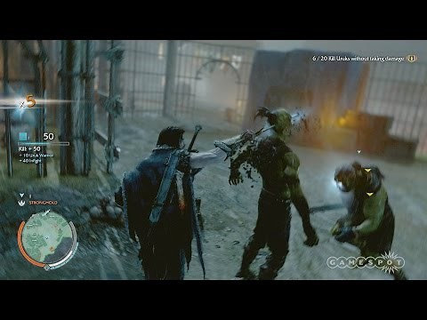Flawlessly Killing 20 Orcs - Middle-earth: Shadow of Mordor Gameplay