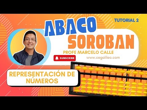 Ábaco soroban o ábaco japonés - Tutorial 2 / representación de números