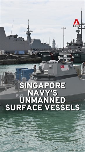 The Republic of Singapore Navy has acquired four Maritime Security Unmanned Surface Vessels, which have begun operational patrols in January. These vessels can conduct autonomous navigation with the help of a radar and 360-degree camera. (Video: CNA/Jeremy Leong) | CNA