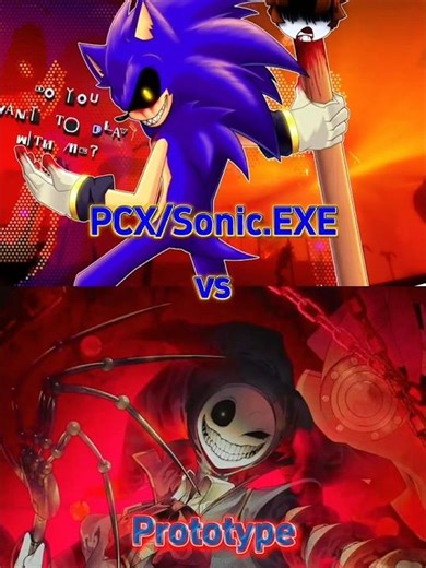 PCX (Sonic.exe) vs Prototype #sonicexe #poppyplaytime