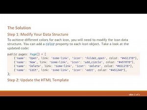 How to Set a Different Color for Each Icon in TypeScript