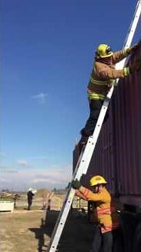 Firefighter Josh Powvall CAL FIRE Ladders test