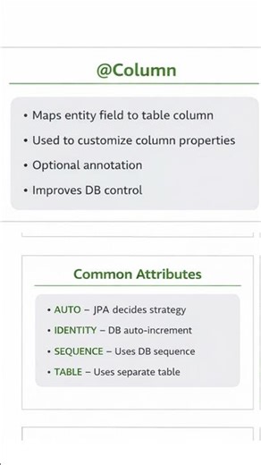 @Column Attributes (nullable, unique, length) | Hibernate ✅ #backend #ielts #javaframework #coding