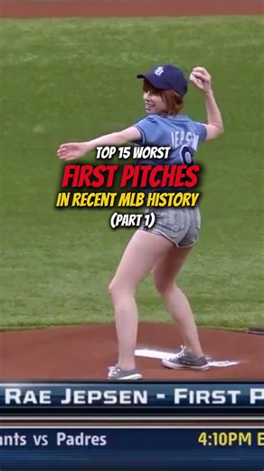 Top 15 worst first pitchs in recent MLB history #baseball #games #4u #crazy #athletes #athletic #homeplate #umpires #homerun #fyp #4upage