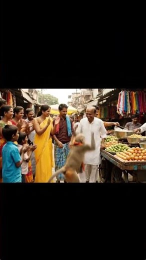 Monkey Dance + Magic Hat = Full Comedy 😂🐒