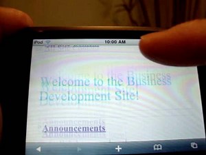 SharePoint 2010 on an iPhone/iPod