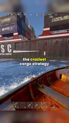The Crazy Cargo Strategy 😭😭 #rust #rustgameplay #rustgame #vitalrust #rusttok