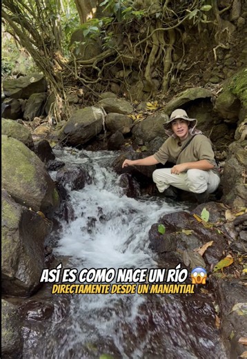 Así es como nace un Río 😱 #nacimientodeagua #agua #nacimientodeagua #naturaleza
